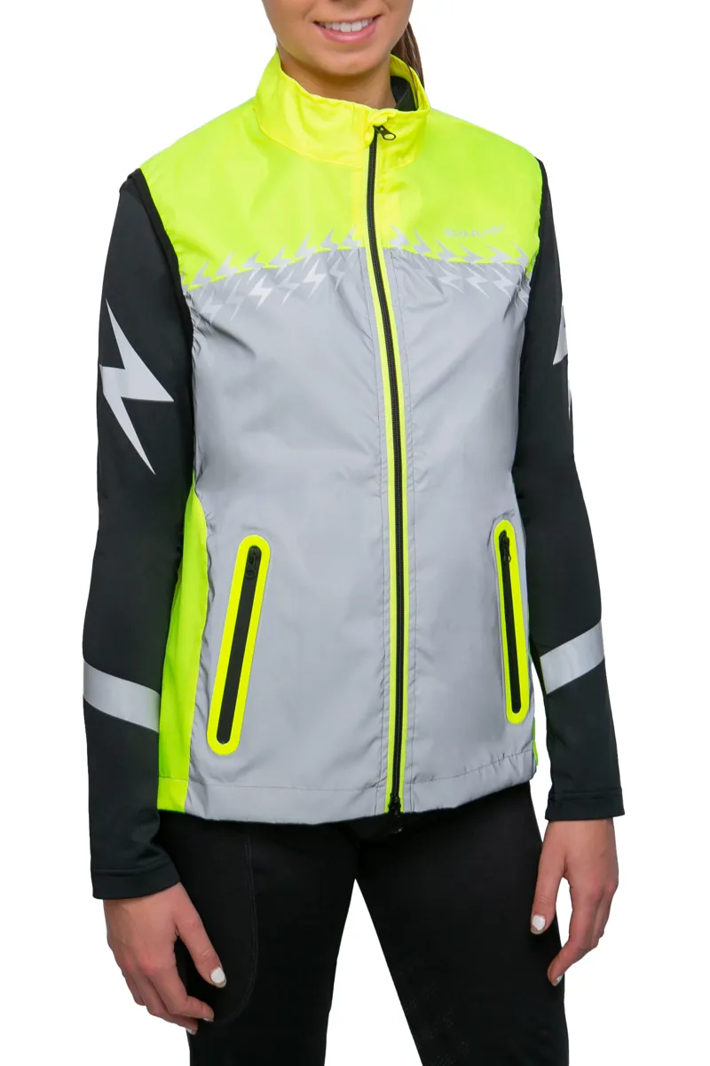 Hy Silva Flash Lightweight Duo Reflective Gilet - Yellow/Reflective Silver